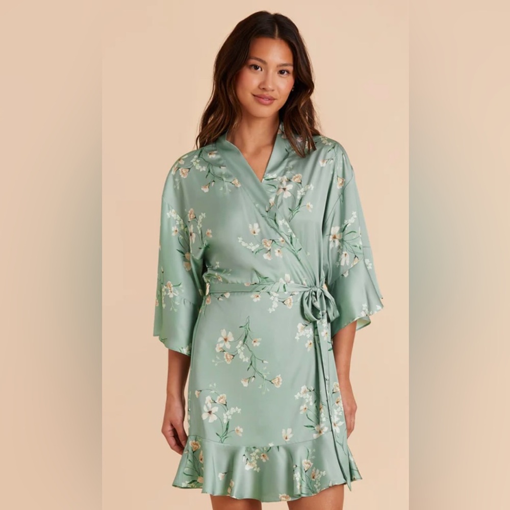 Birdy Grey Ruffle Robe - Sage Le Fleur XS/S